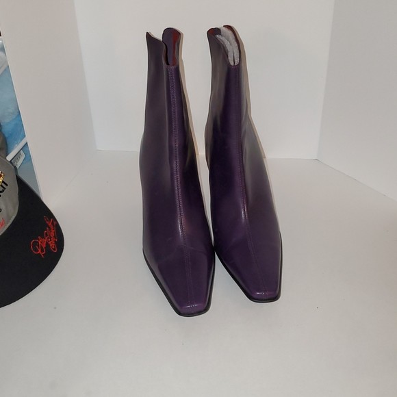 Jonathan Martin Women's Leather Juliet Zip Ankle Booties Size 9.5 - Picture 2 of 11